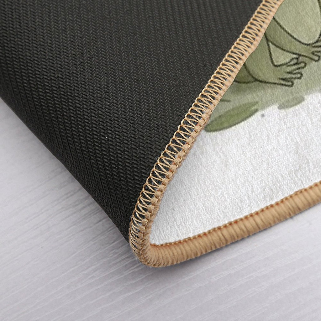 No Kings, Just Emotional Support Frogs – Funny Cute Frog Design  Absorbent Bath Mat