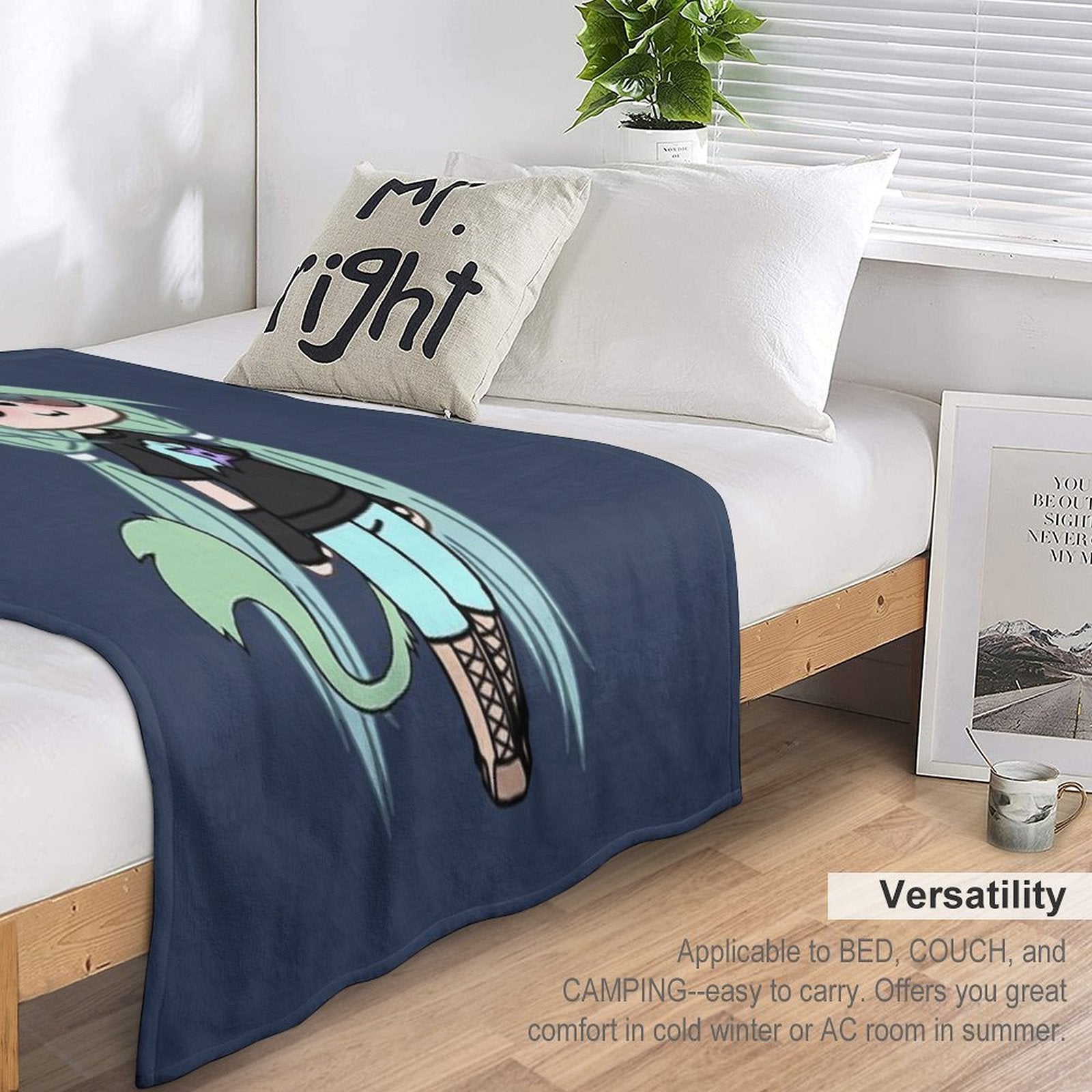 Gacha Life Series - Chloe The Tomboy Shrink-resistant Throw Blanket