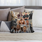 Michael B Jordan Photo Collage Soft Easy Maintenance Throw Pillow