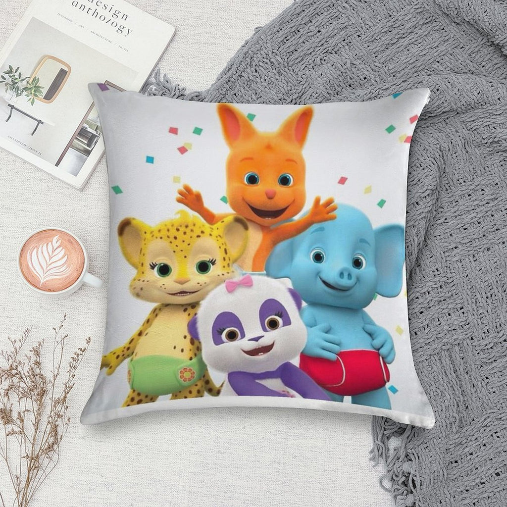 Word Party - Kids Tv Show Soft Home Decor Throw Pillow