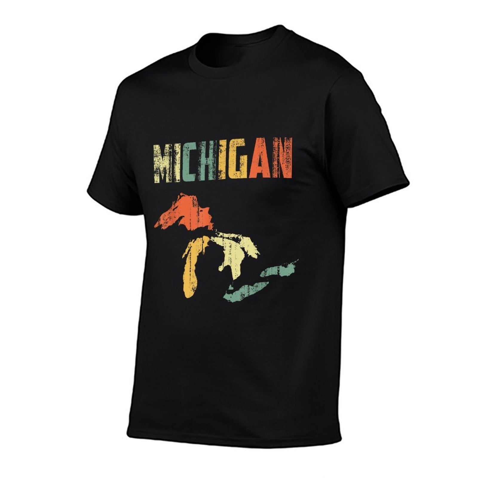 The Great Lakes Largest Water Retro Color Michigan MI Pride  Quick-drying T-Shirt