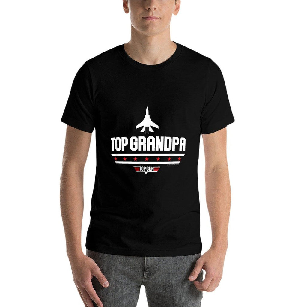Top Gun Fathers Day Top Grandpa  Trendy Pattern T-Shirt