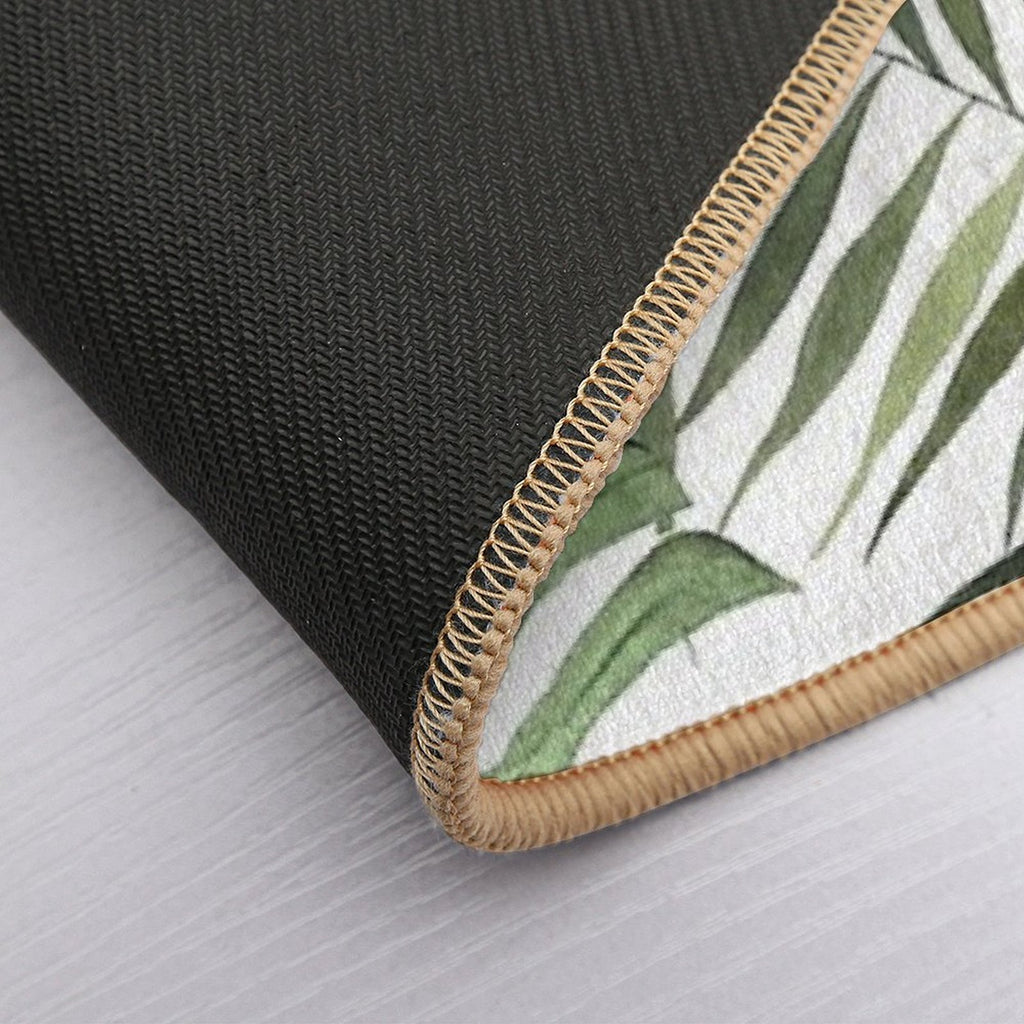 Tropical Foliage  Easy Maintenance Bath Mat