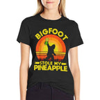 Bigfoot Stole My Pineapple Upside Down Pineapple Swinger  Relaxed-fit T-Shirt