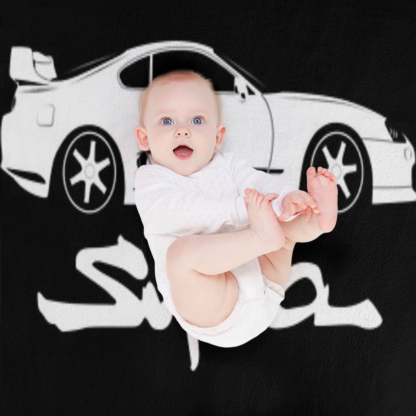 Toyota Supra Mark 4 Shrink-resistant Throw Blanket