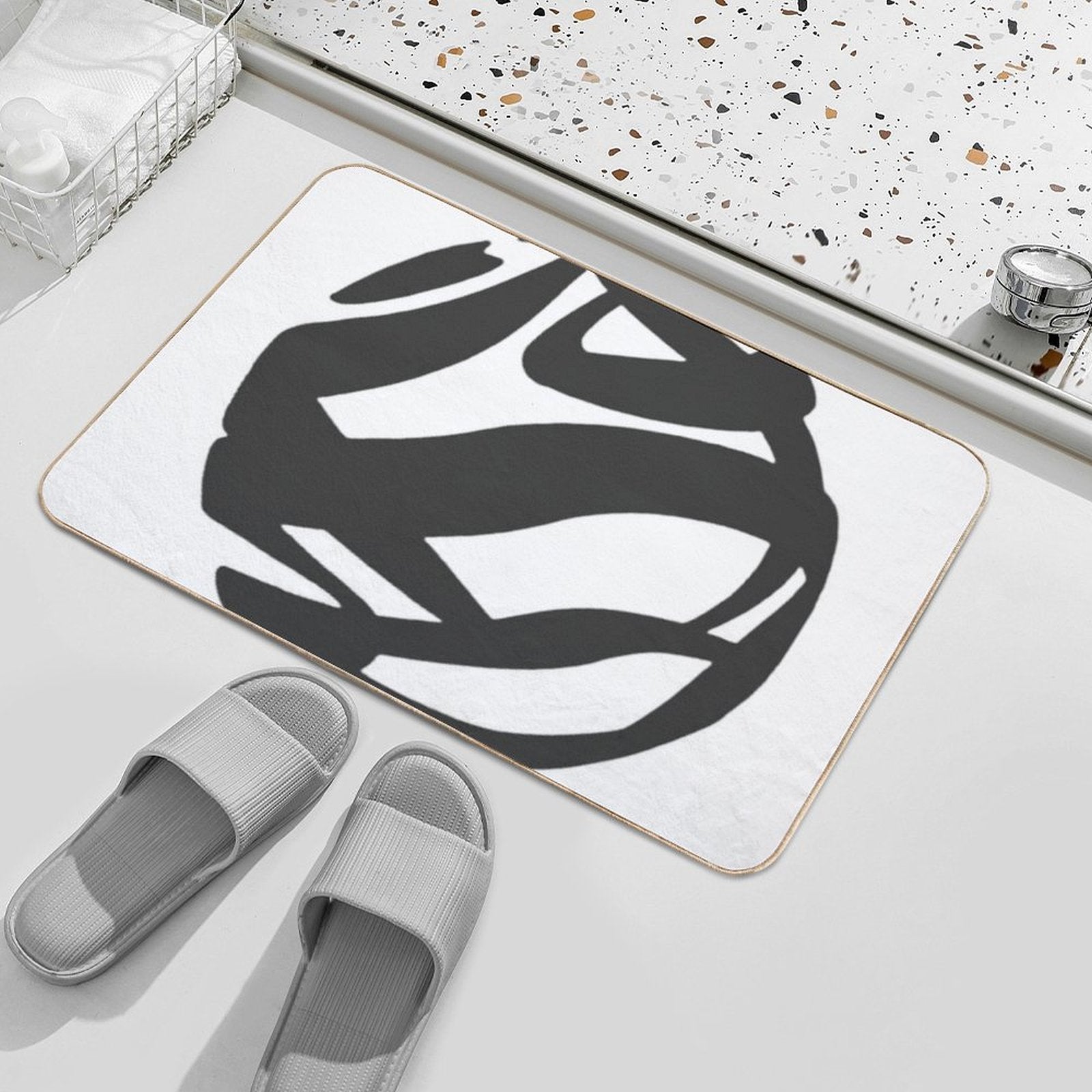 TravelOAZ Monochromatic Pantone Big Size Icon  Toxin-Free Bath Mat