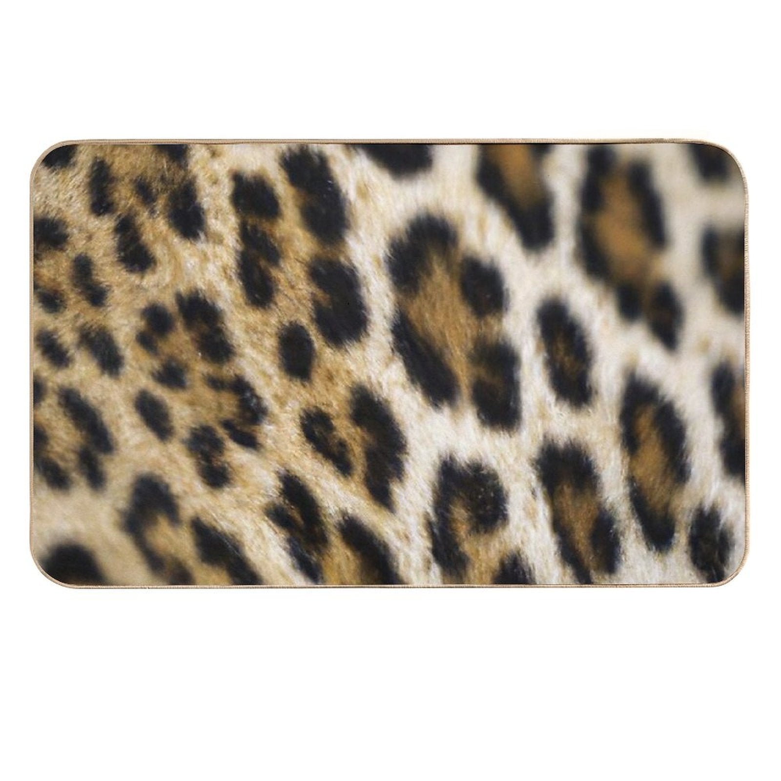 Leopard Skin Pattern  Fade-Resistant Bath Mat
