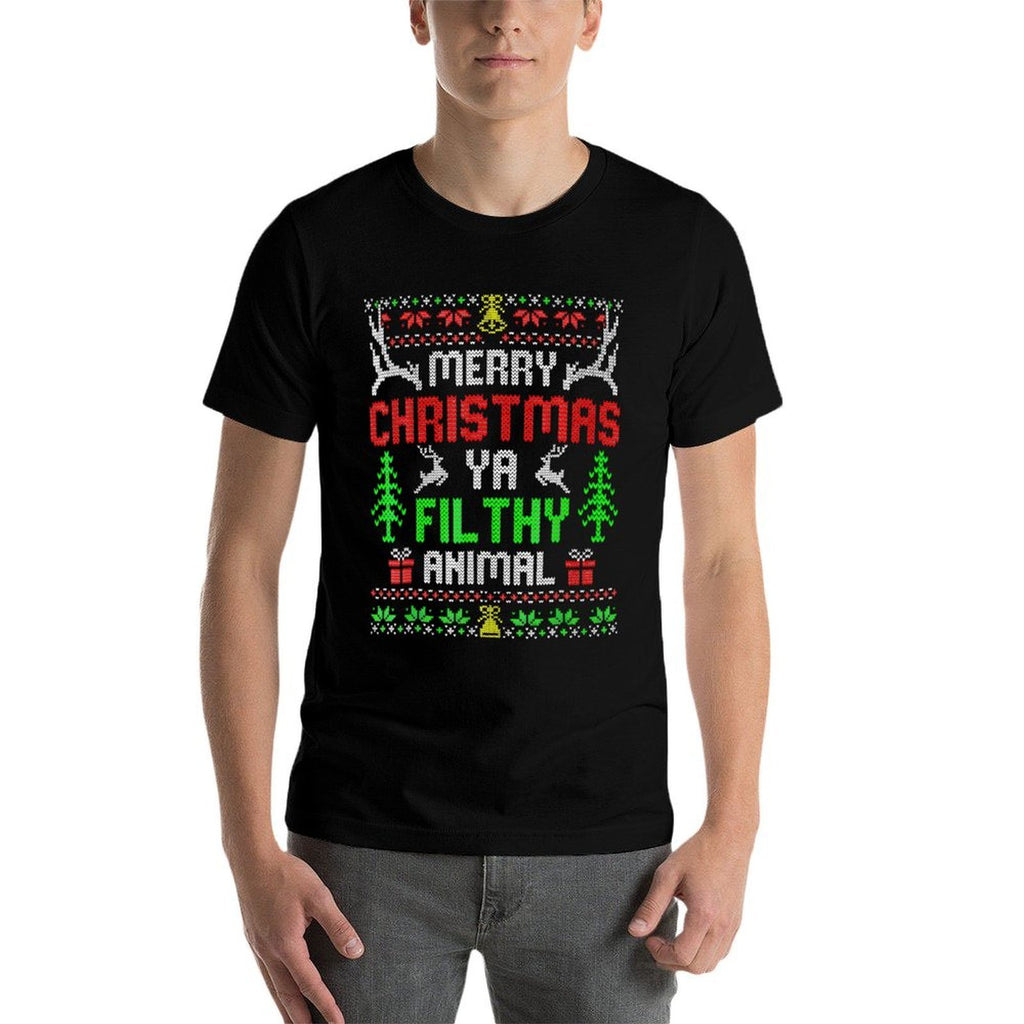 Merry Christmas Animal Filthy Ya Xmas Family Pajama  Vintage-inspired T-Shirt