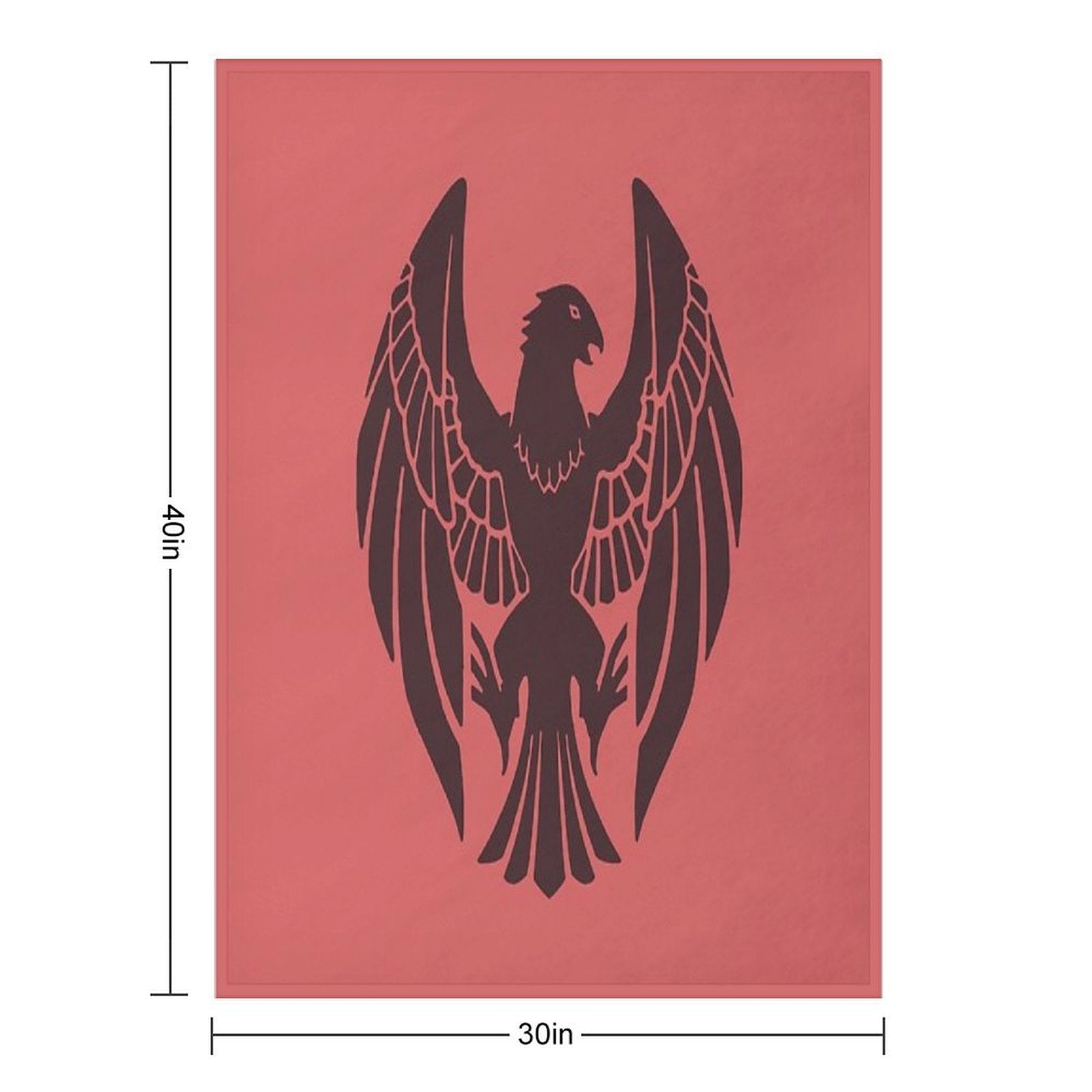 Fire Emblem™ Three Houses - Black Eagles Emblem [Colored] Plush Throw Blanket