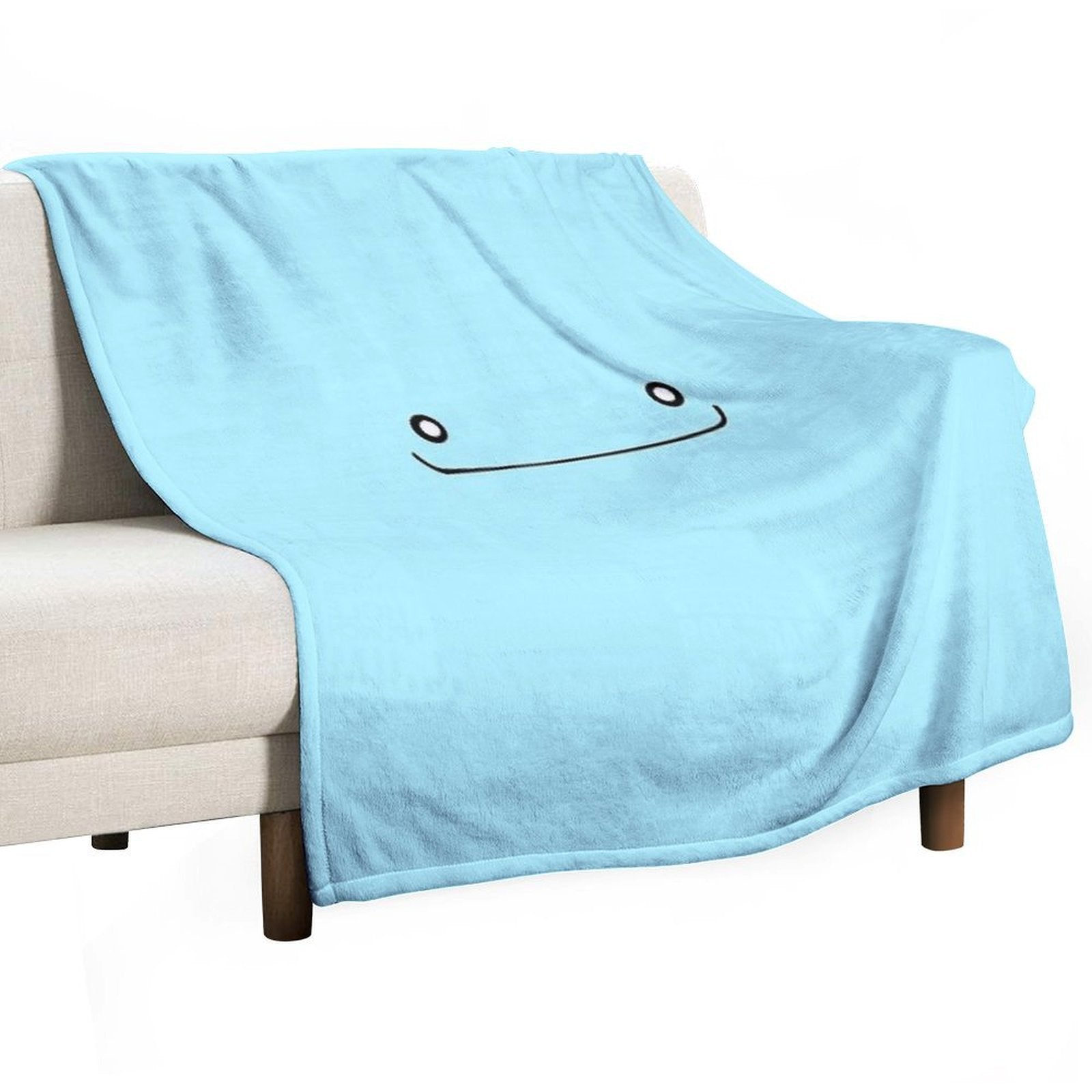 Wooper Face Sustainable Throw Blanket
