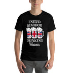 United Kingdom Drinking Team Funny Party British Beer Fest  Heathered Texture T-Shirt