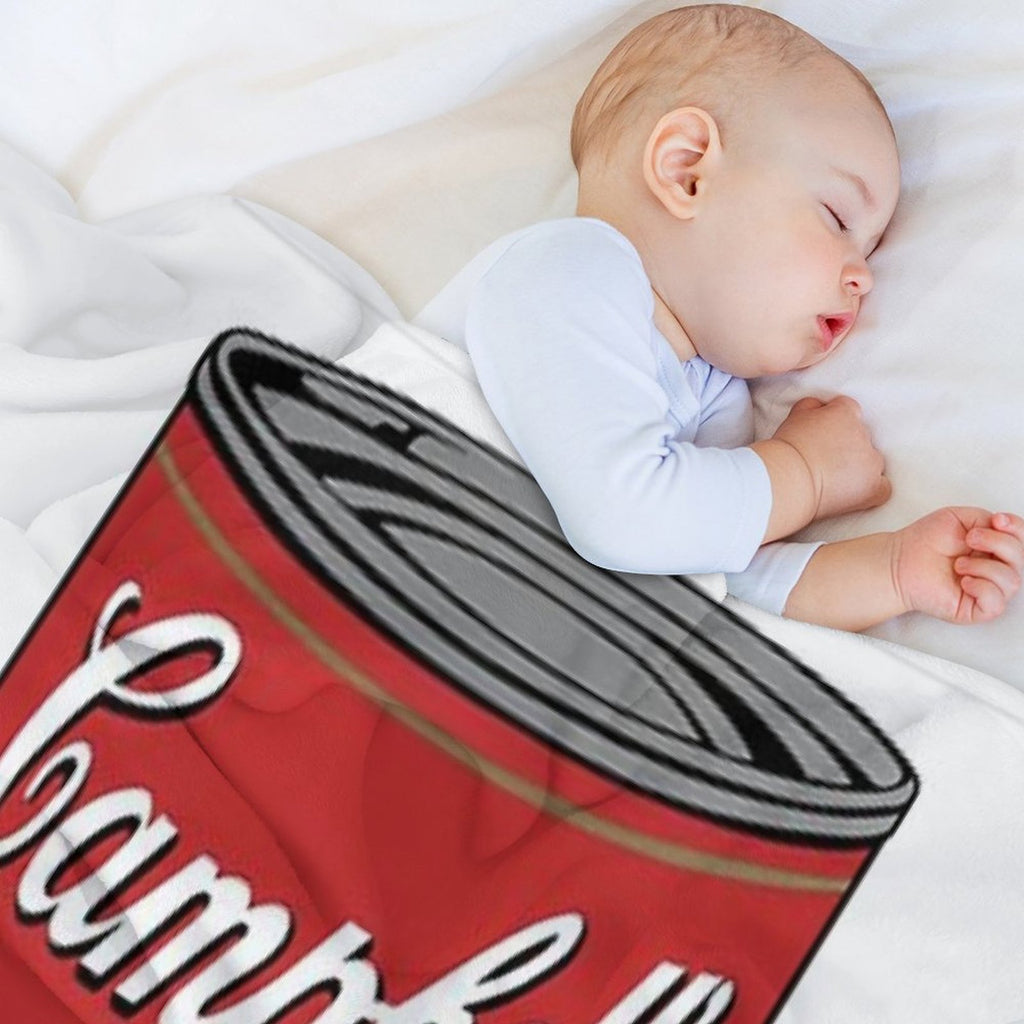 Vintage Campbell's Cream Of Mushroom Soup Lightweight Throw Blanket