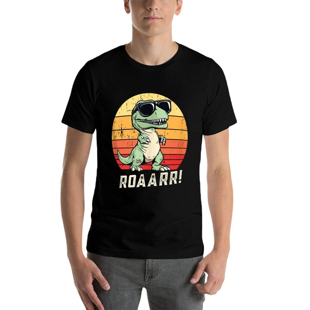 Funny Retro Dinosaur  Soft T-Shirt