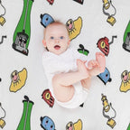 The Gang's All Here. Machine-washable Throw Blanket