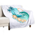 Hawaiian Island Comfort Throw Blanket