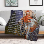Psalm 23 Bible Verse Velvety-soft Throw Blanket