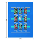 Megaman 2 Stage Select Velvety-soft Throw Blanket