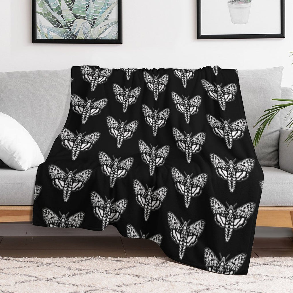 Death's Head Moth Versatility Throw Blanket
