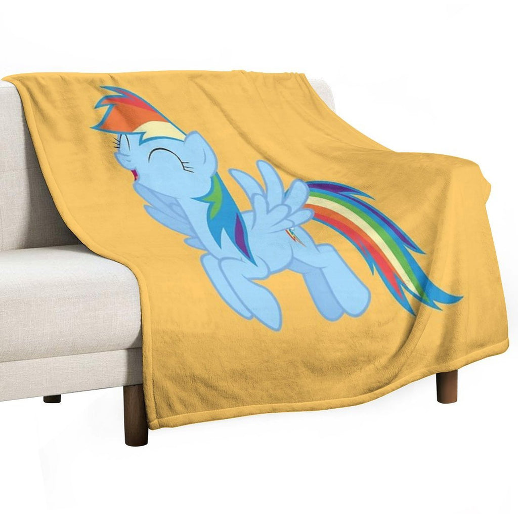 Rainbow Dash Velvety-soft Throw Blanket