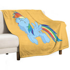 Rainbow Dash Velvety-soft Throw Blanket