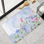 A Beautiful Blooming in The Garden  Repositionable Bath Mat