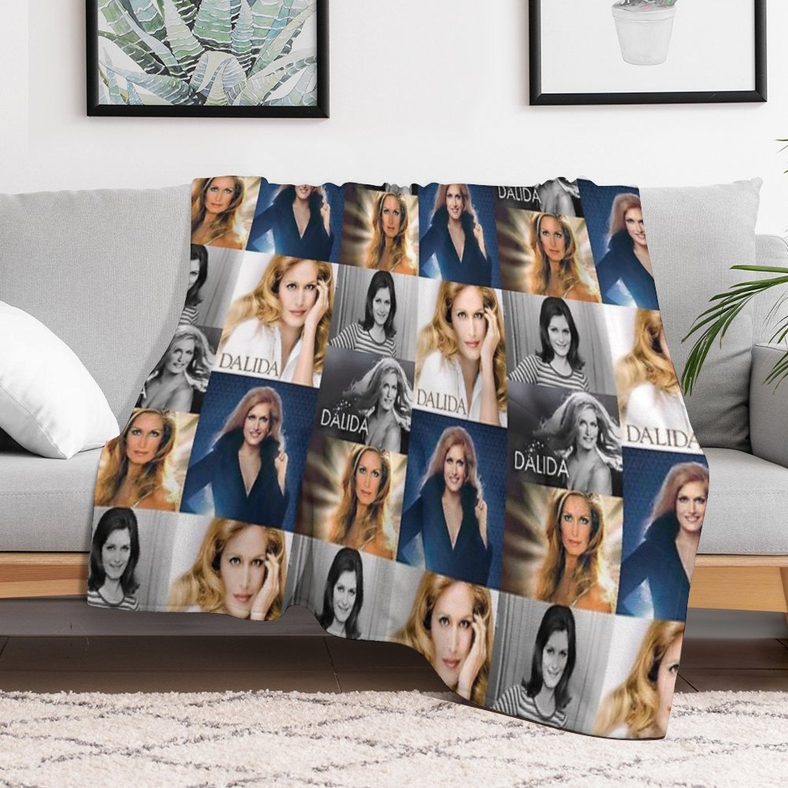 Dalida Collage Multi-functional Throw Blanket