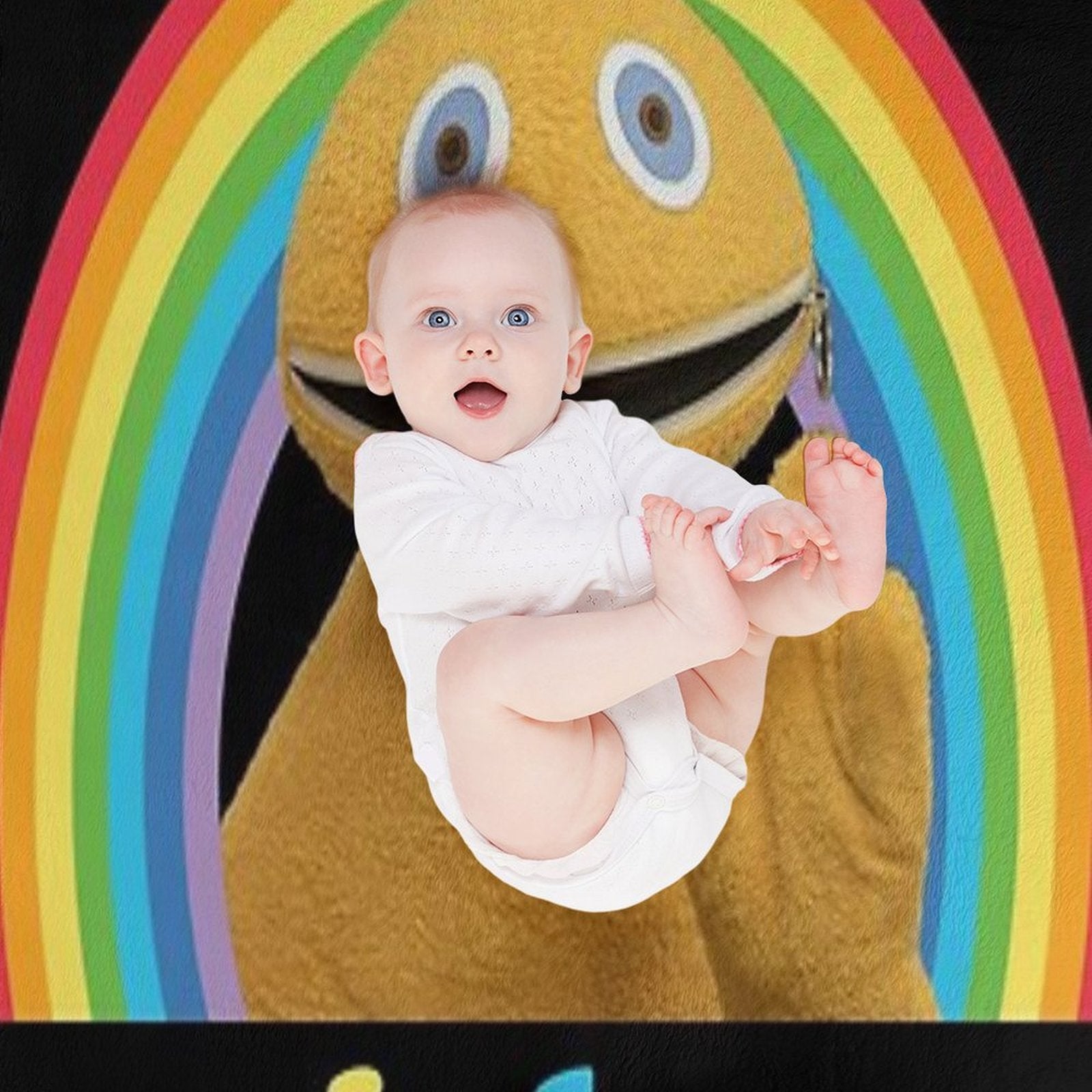 Zippy, Rainbow Premium Throw Blanket