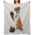 The Boxer (Wordless) Easy Care Throw Blanket