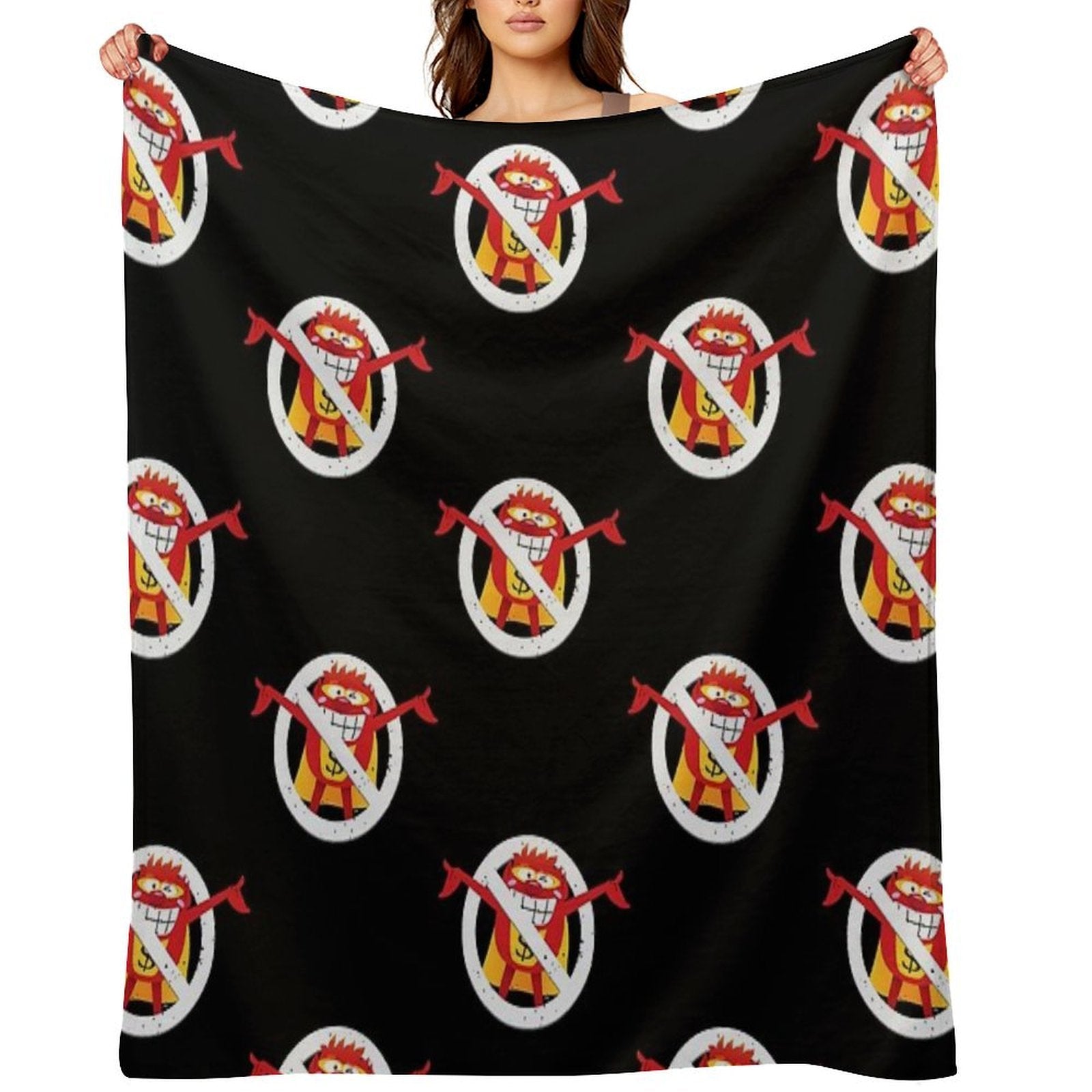 Please, Not The Whammy! Eco-conscious Throw Blanket