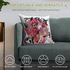 Alastor And Lucifer Soft Skin-Friendly Throw Pillow