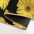 Close-up of A Yellow Daisy.  Versatile Bath Mat