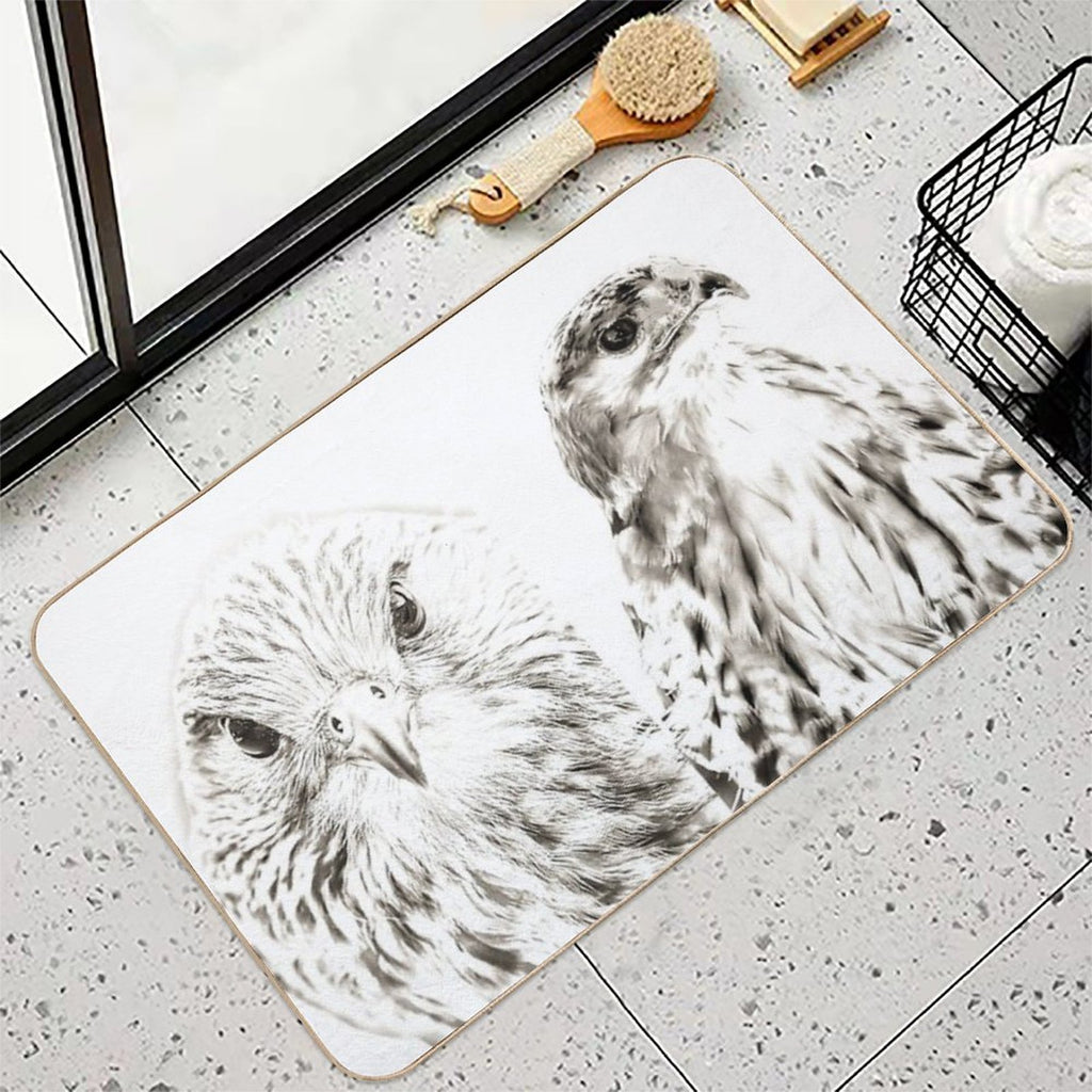 Falcon And Hawk  Dirt-Trapping Bath Mat
