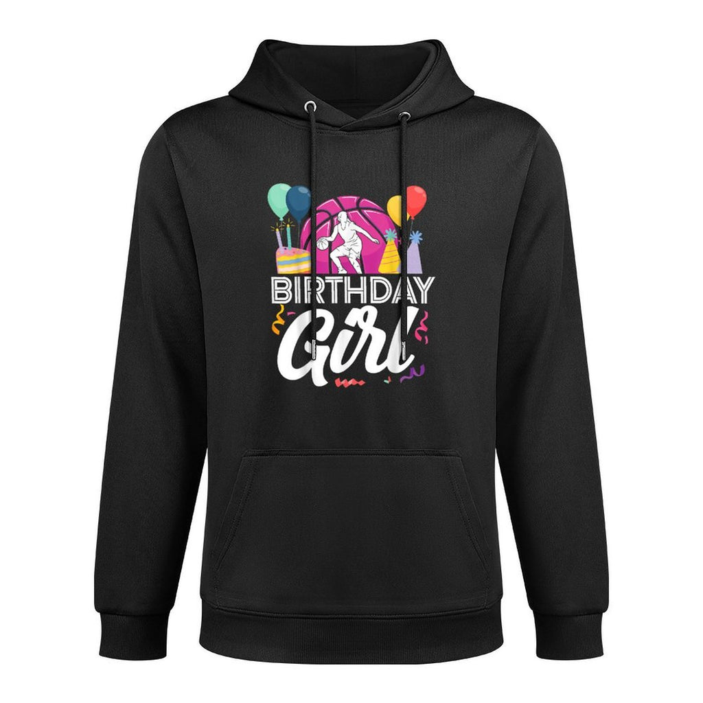Basketball Bball Birthday Girl Female Birthday Girl Shape Retention Hoodie