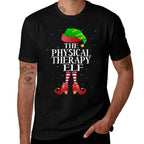 Physical Therapy Elf Funny Matching Pajama Group Christmas  Affordable Price T-Shirt