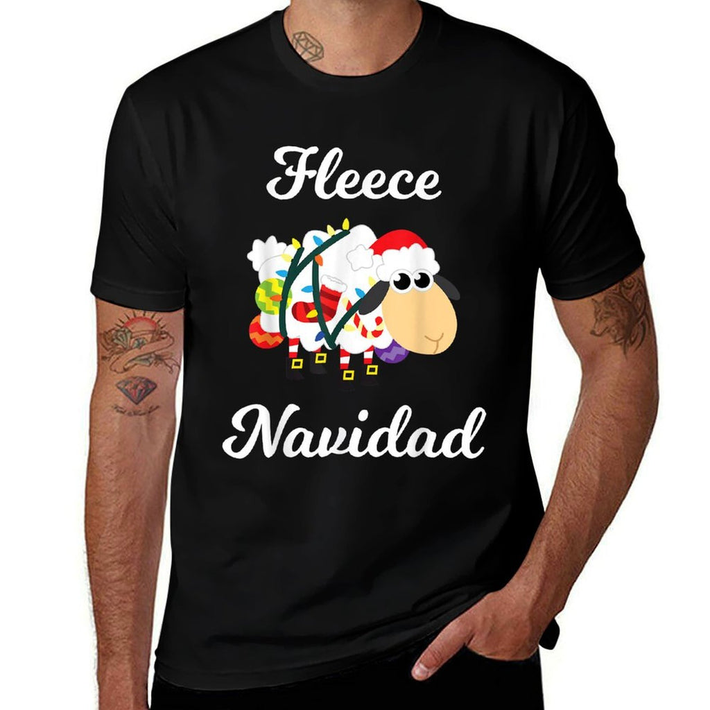 Fleece Navidad Funny Feliz Mexican Christmas Gift Comfortable T-Shirt