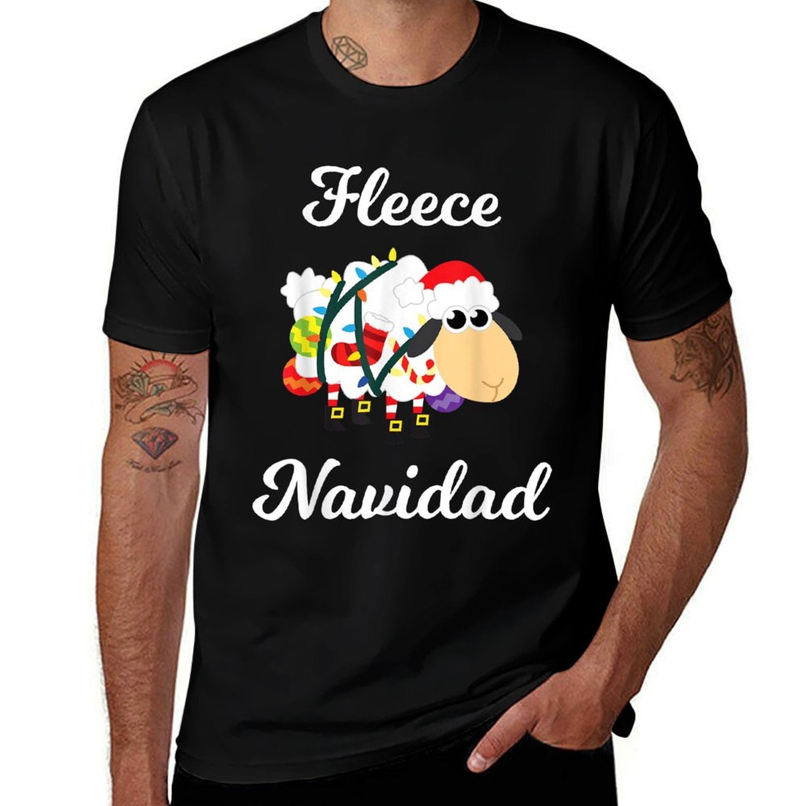 Fleece Navidad Funny Feliz Mexican Christmas Gift Comfortable T-Shirt
