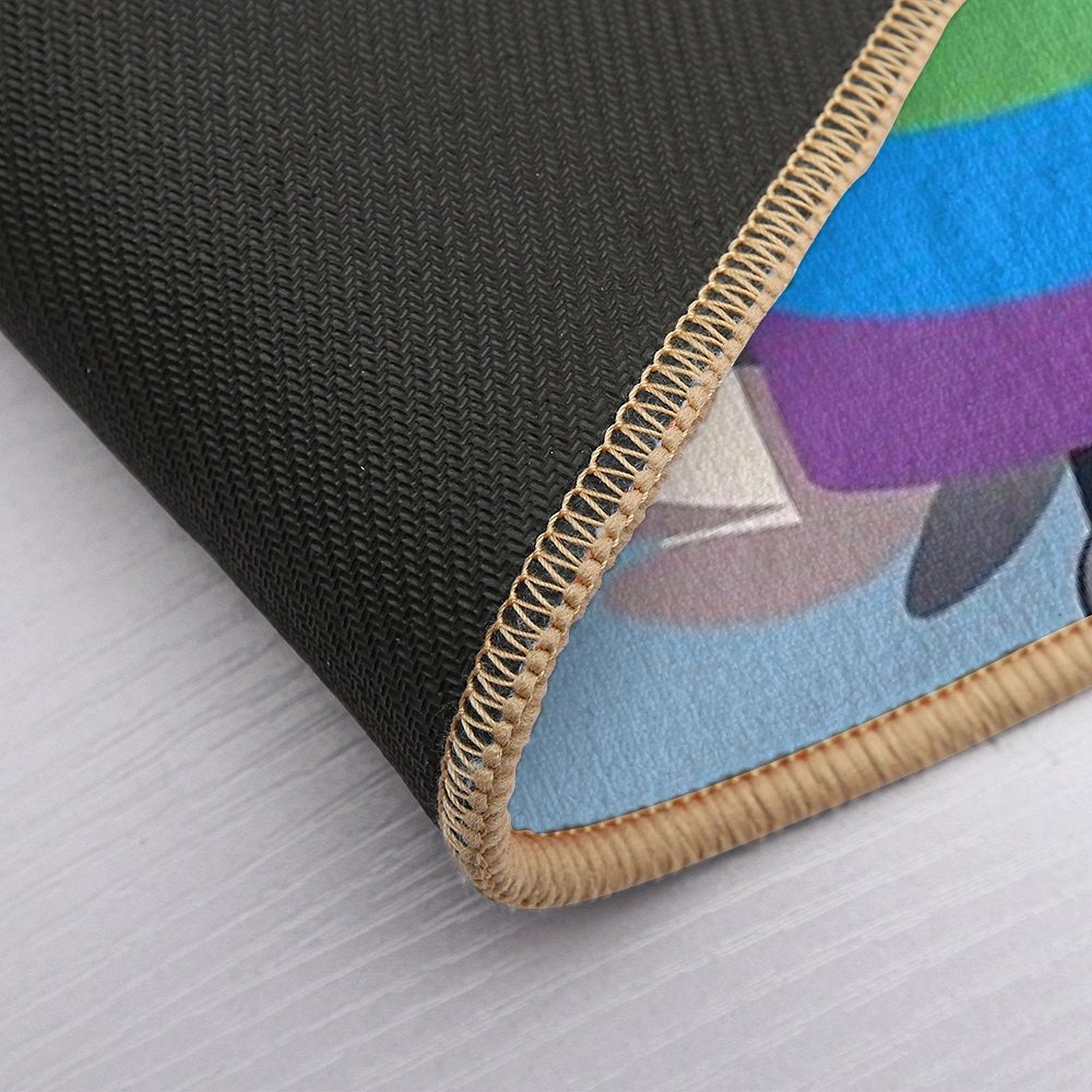 Comfy Womfy Furry Pride Wolf LGBTQ Rainbow Durable Bath Mat