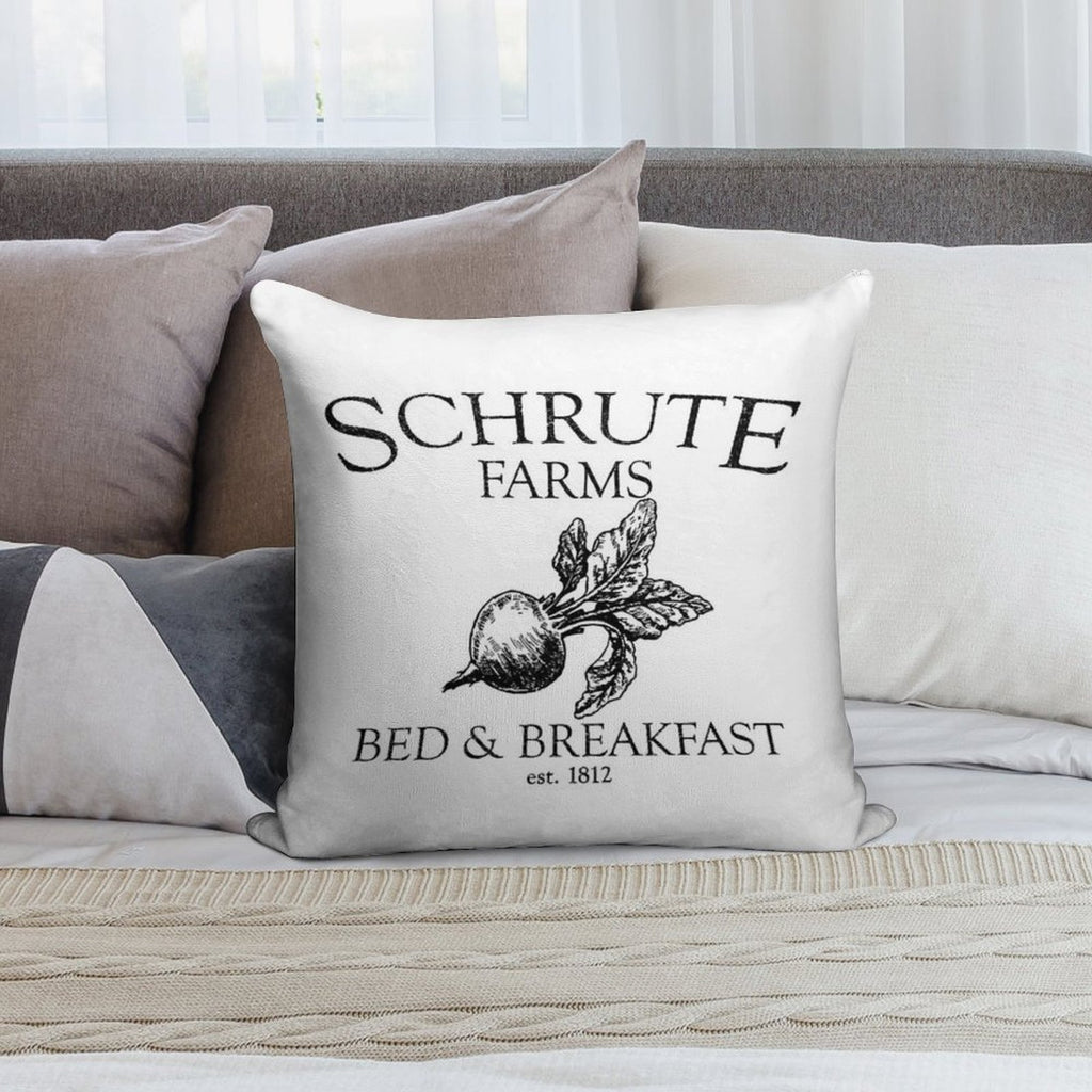 Schrute Farms Funny Office Soft Style Accent Throw Pillow