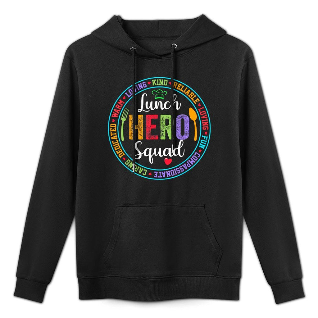 Lunch Hero Squad Lunch Lady School Cafeteria Worker Layering Staple Hoodie
