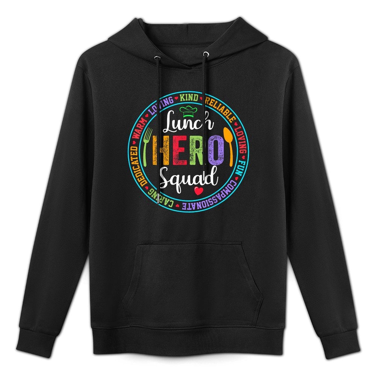 Lunch Hero Squad Lunch Lady School Cafeteria Worker Layering Staple Hoodie