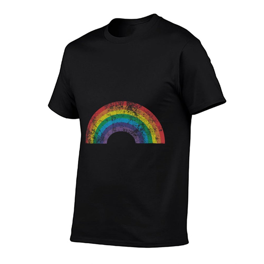 Rainbow Vintage 80s Retro Style Women Men Girls Gift  Affordable Price T-Shirt