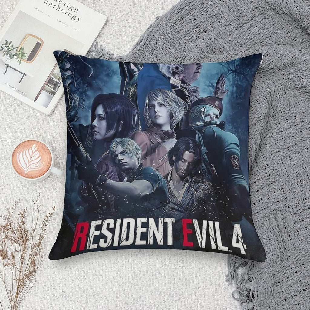 Resident Evil 4 Remake, Re4, Resident Evil 4 Soft High-Density Material Throw Pillow