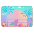 Vaporwave Pastel Sunset  Slip-Resistant Bath Mat