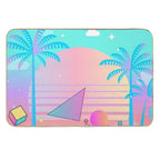 Vaporwave Pastel Sunset  Slip-Resistant Bath Mat