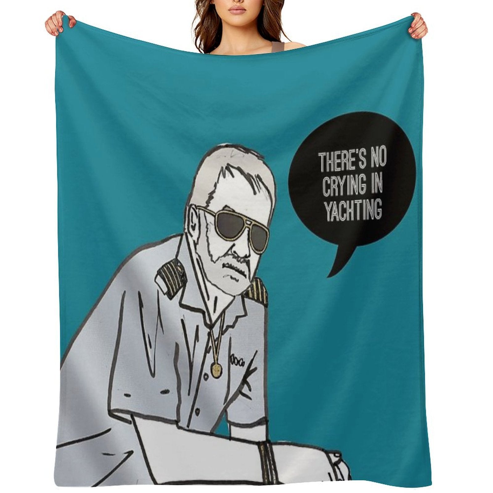 No Crying in Yachting Quick-dry Throw Blanket