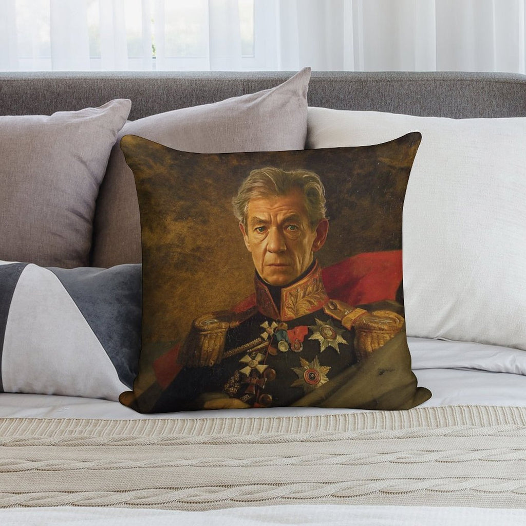 Sir Ian McKellen - Replaceface Soft Reinforced Edging Throw Pillow