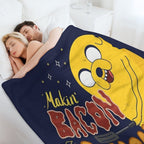 Makin' Bacon Pancakes - Jake The Dog Wrinkle-free Throw Blanket