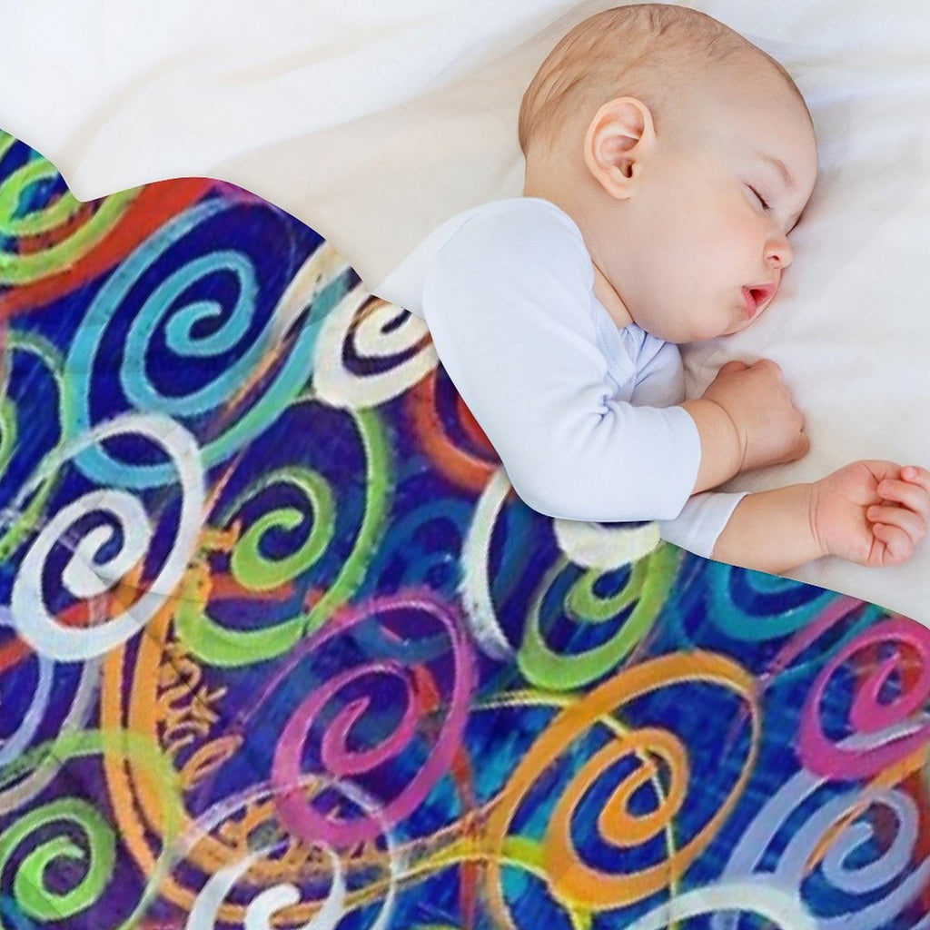 Swirl 5 Bayer Multi-functional Throw Blanket