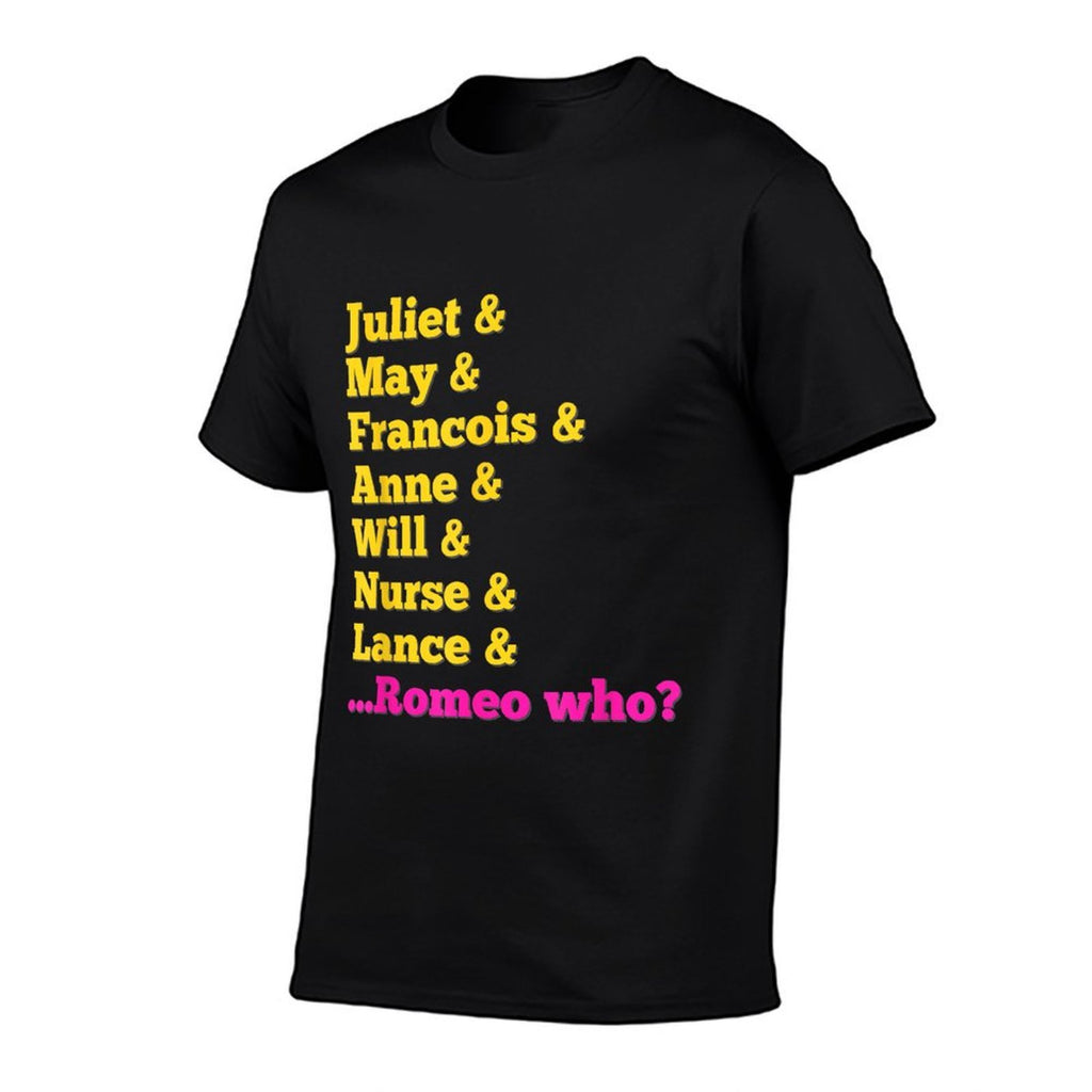 Stage Notes  Juliet Characters Romeo Who Musical Theatre Musicals - Black, Unisex-Adults, Small,, Cotton 65 Polyester 35, Cla  Vintage-inspired T-Shirt