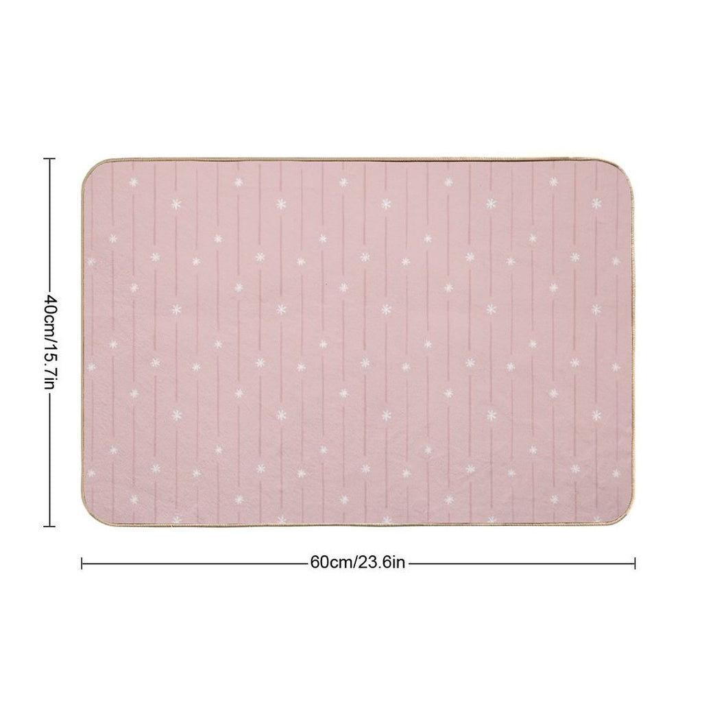 Swan River [pink]  Long-Lasting Bath Mat